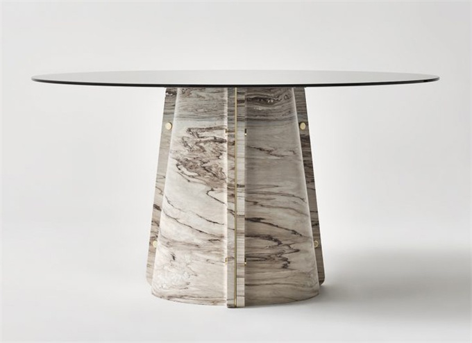 咖啡馆现代时尚意式岩板餐桌