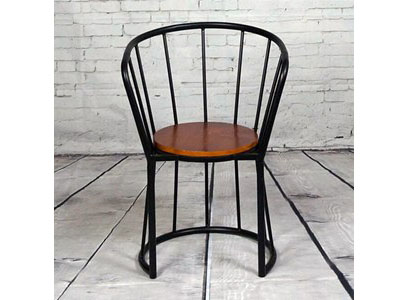 工业风家具餐椅 铁艺缕空靠背餐椅 咖啡馆创意围