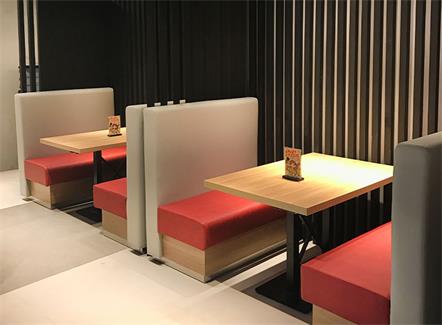 现代简约奶茶店快餐店西餐厅实木桌椅
